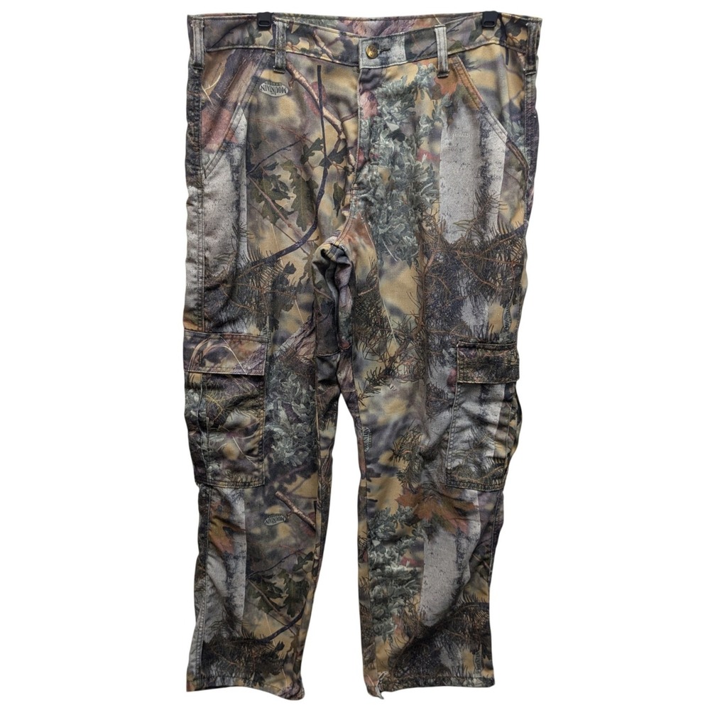 Kings Outdoor World Camo Cargo Pants Mens 34 Regular Mountain Shadow